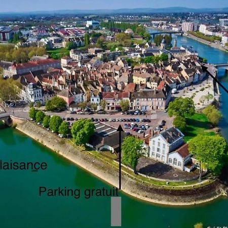 Appartement Avec Magnifique Vue Sur La Saone Et Son Balcon Chalon-sur-Saone Luaran gambar